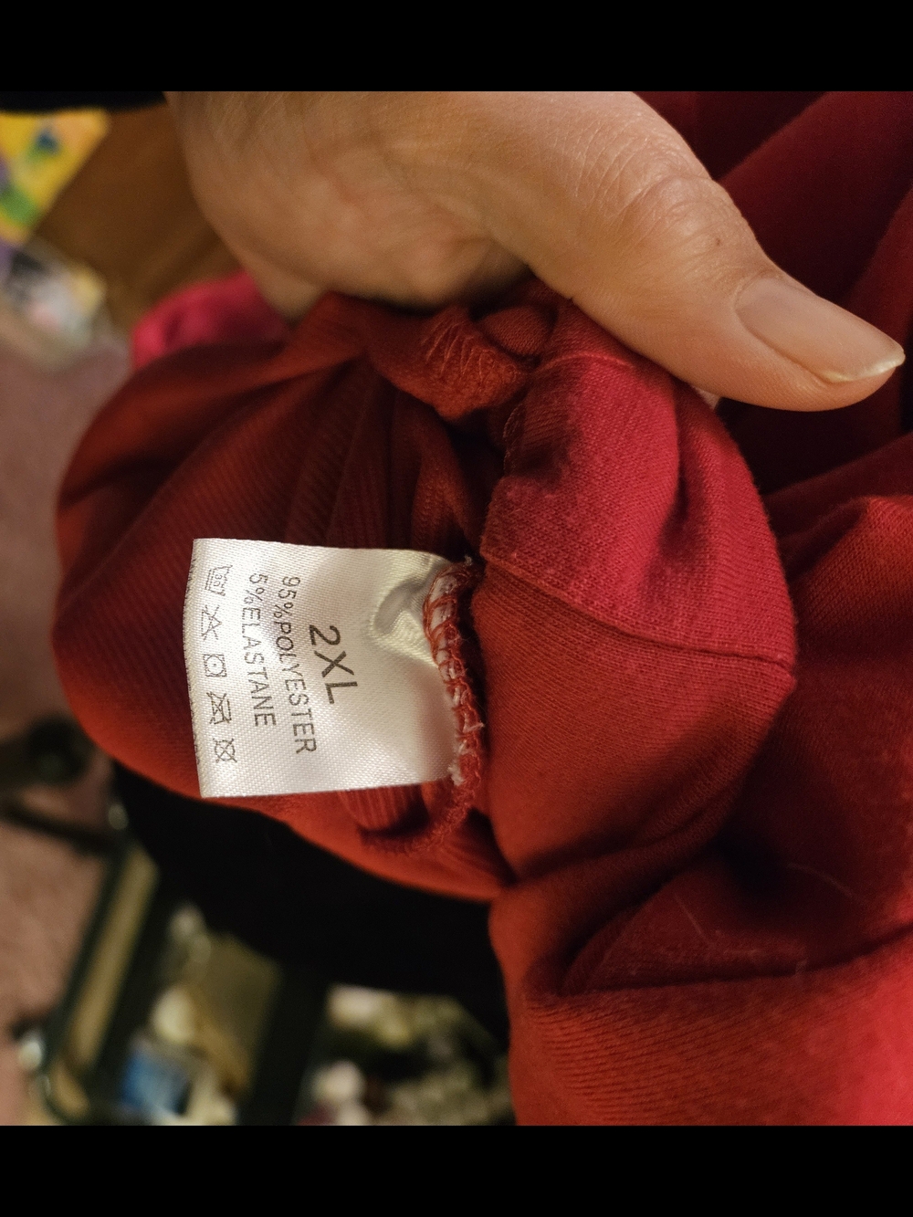 Calvin Klein Red Logo Hoodie Sweater - Picture 3 of 3